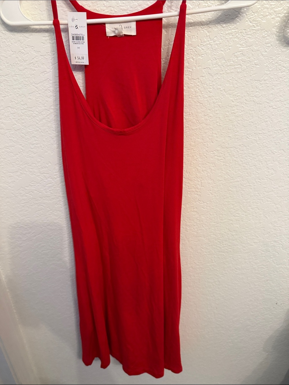 Summer red dress